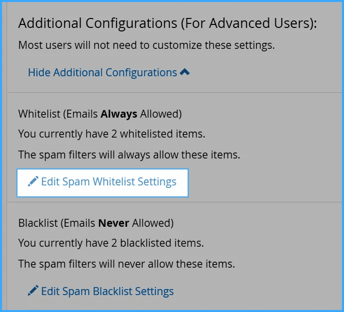 hướng dẫn cách sử dụng spam filters trên cpanel 9