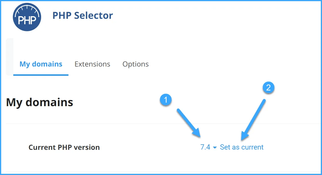 hướng dẫn cách thay đổi phiên bản php trên hosting 2