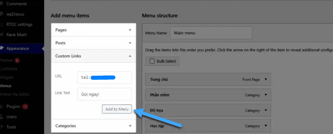 hướng dẫn cách thêm nút hotline với plugin trong wordpress 13