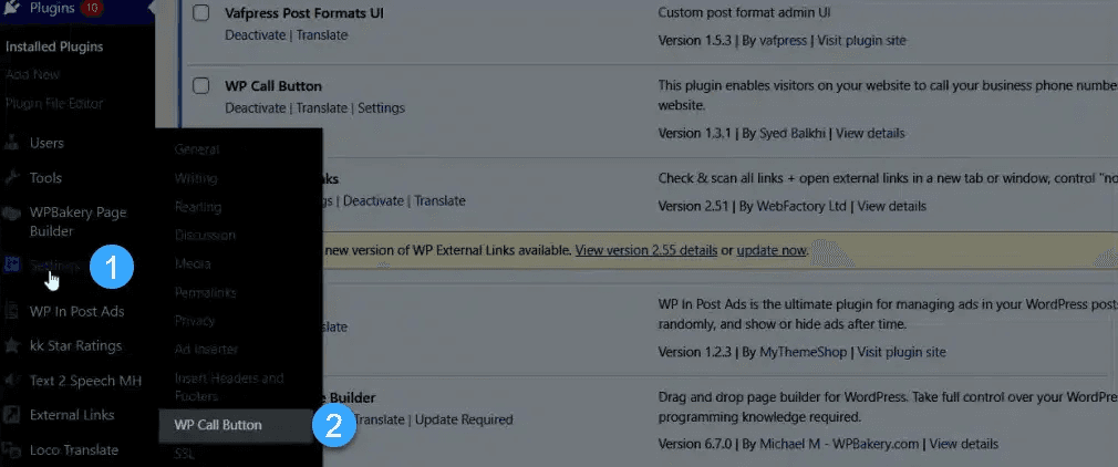 hướng dẫn cách thêm nút hotline với plugin trong wordpress 8