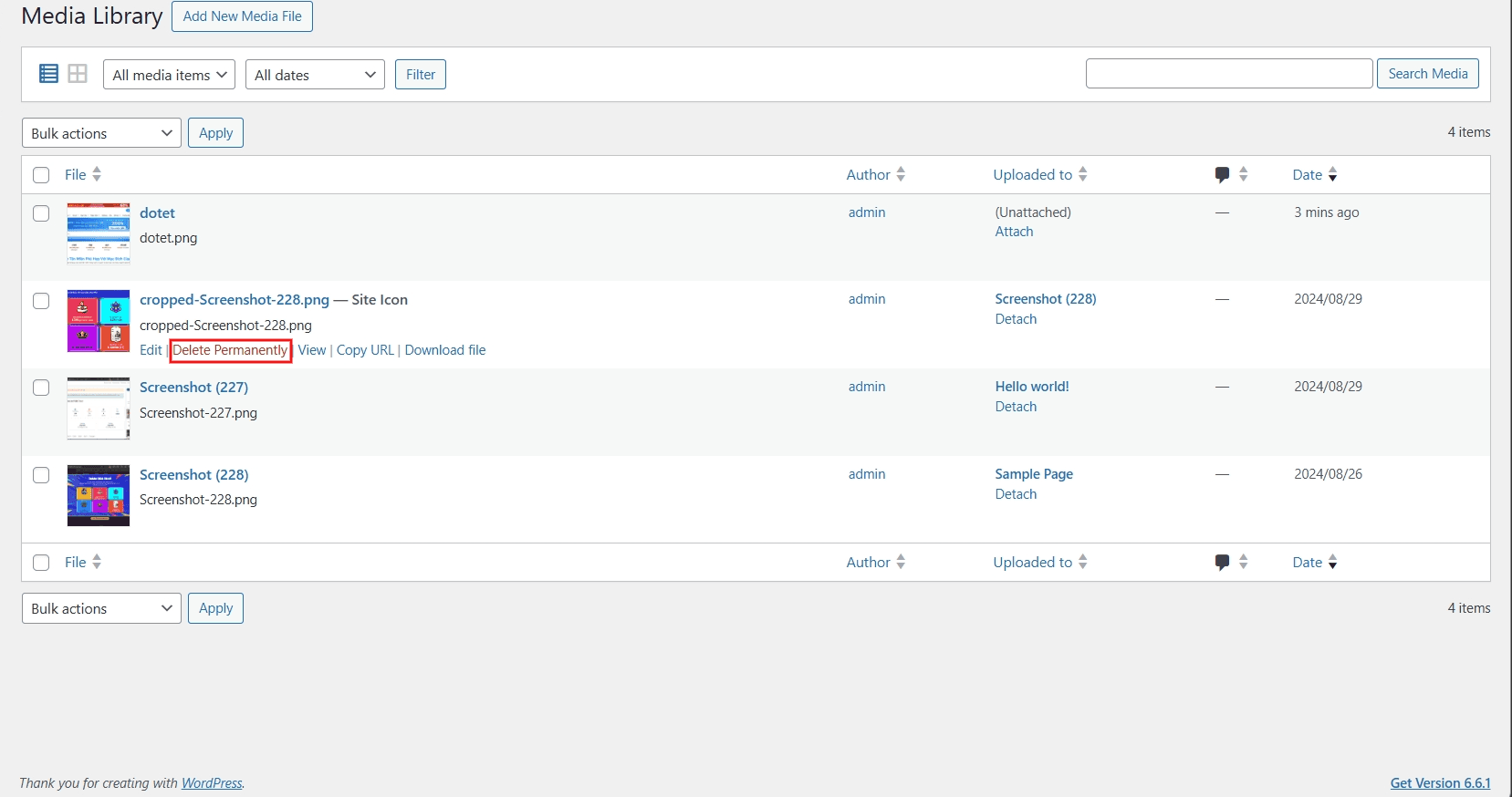 hướng dẫn cách thiết lập media trong wordpress 7