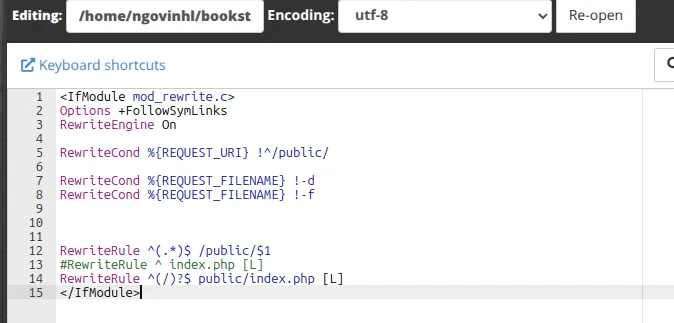 hướng dẫn cài đặt bookstack trên cpanel 15