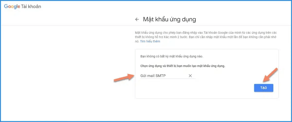 hướng dẫn cài đặt cấu hình smtp của gmail 4