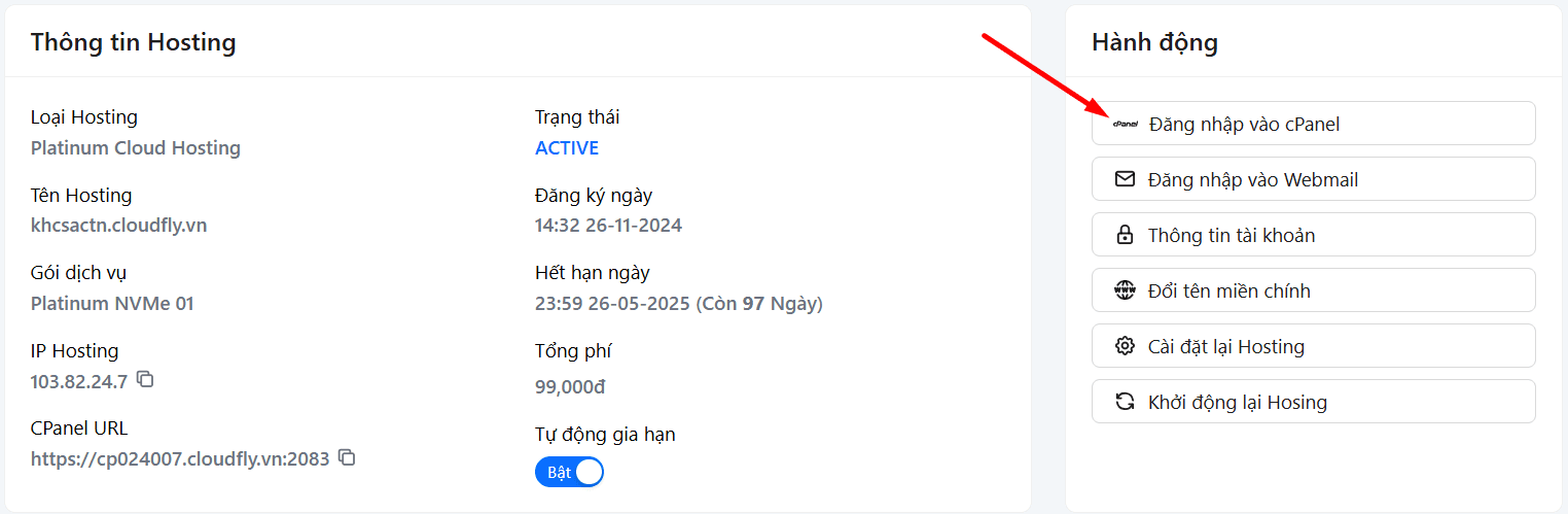 hướng dẫn cấu hình alias domain trên cpanel