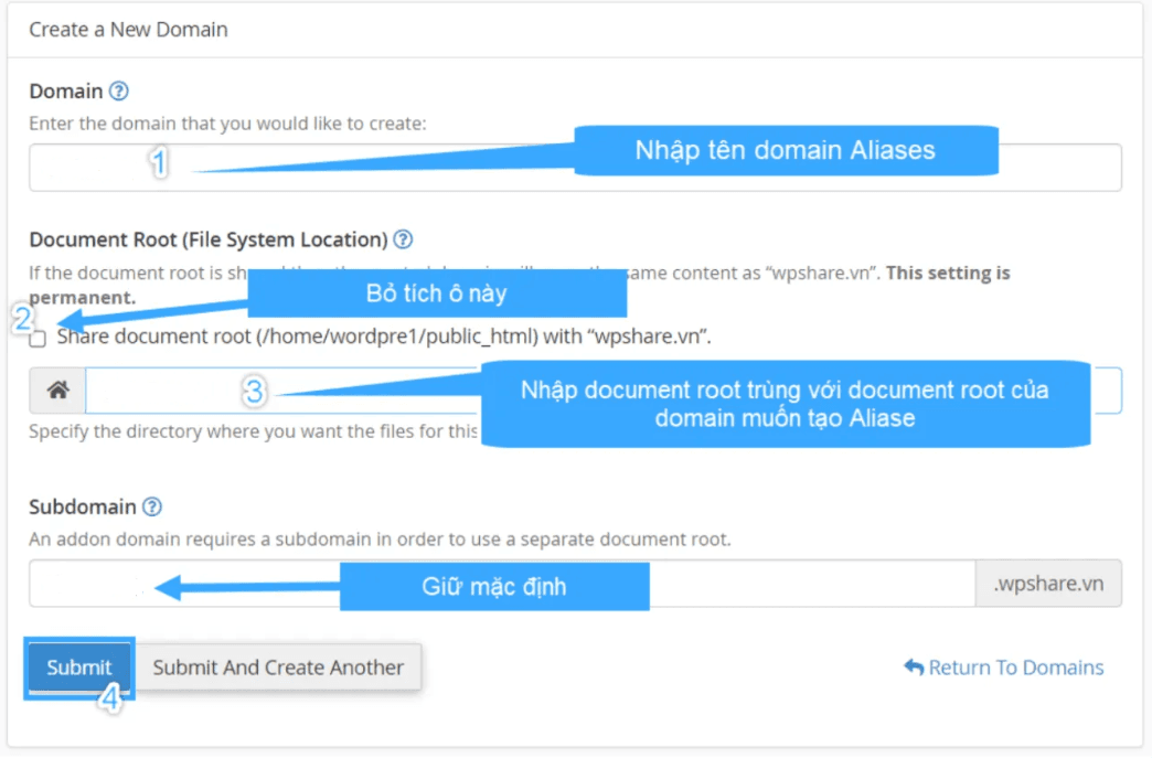 hướng dẫn cấu hình alias domain trên cpanel 5