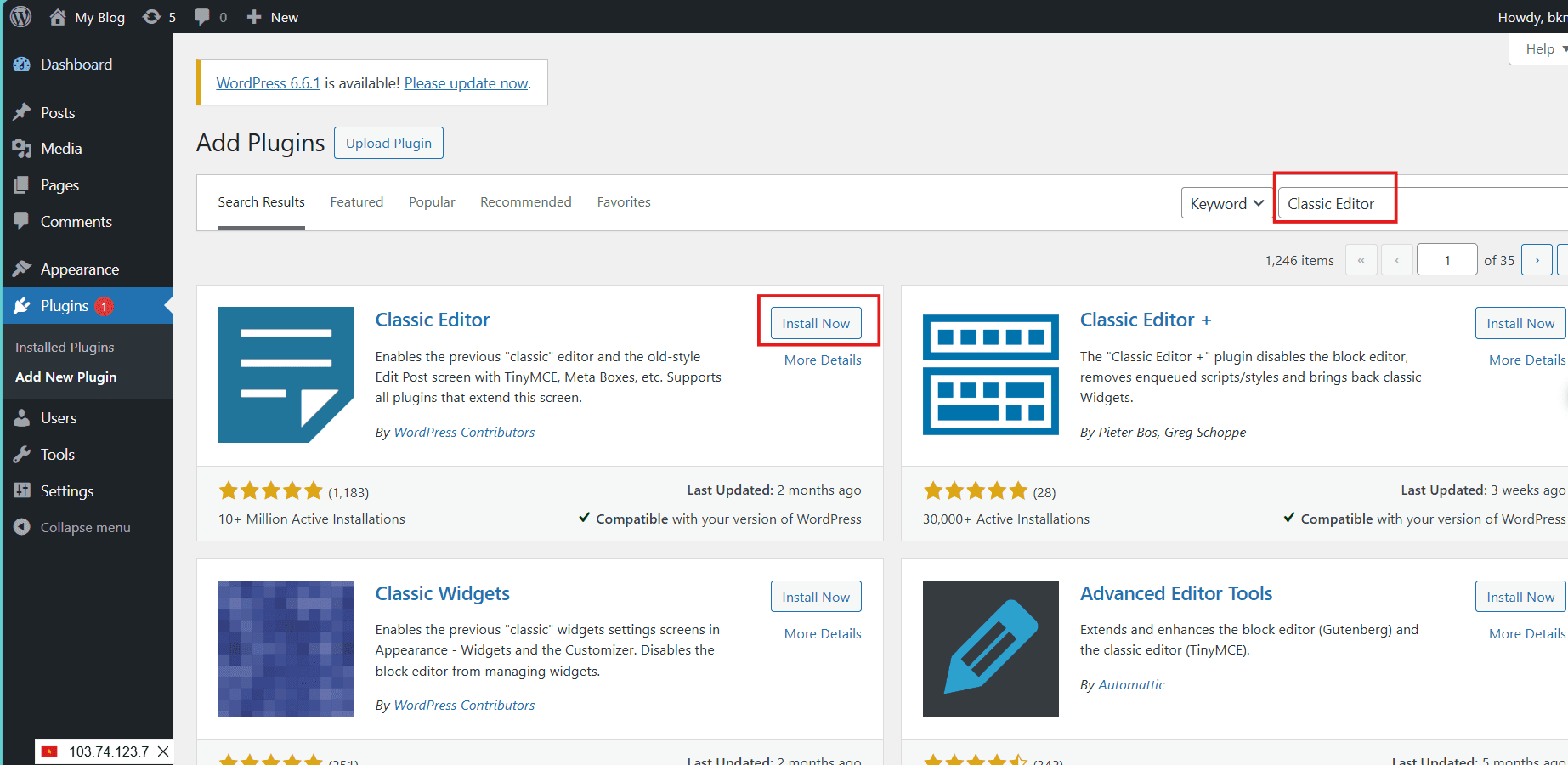hướng dẫn chỉnh trình soạn thảo văn bản wordpress về bản cũ 3