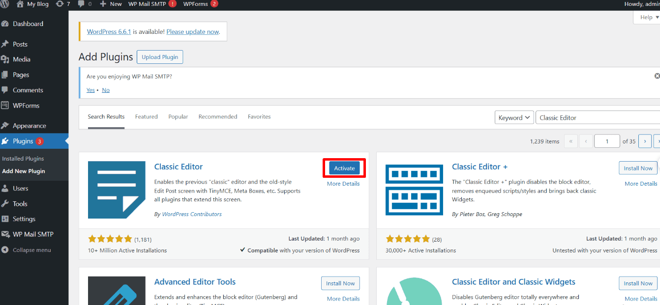 hướng dẫn chỉnh trình soạn thảo văn bản wordpress về bản cũ 4