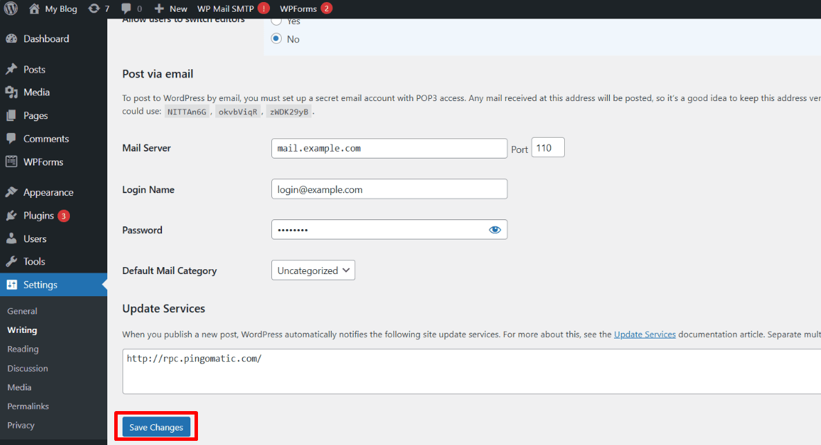 hướng dẫn chỉnh trình soạn thảo văn bản wordpress về bản cũ 7