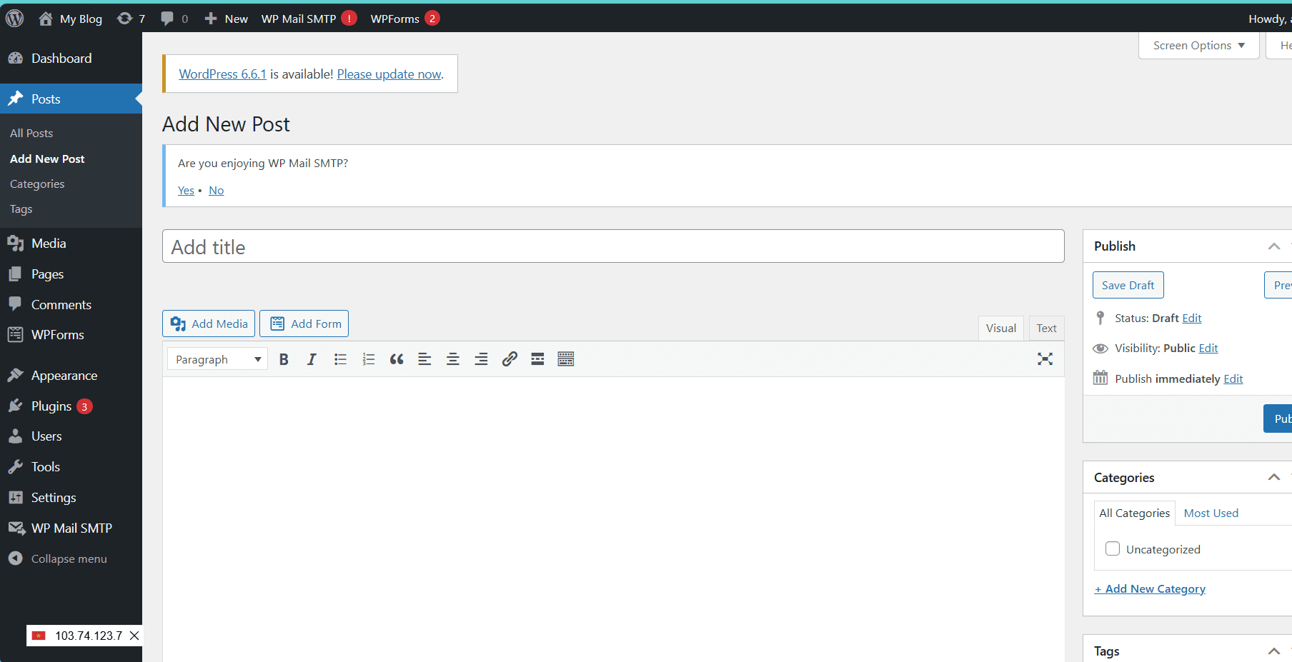 hướng dẫn chỉnh trình soạn thảo văn bản wordpress về bản cũ 8