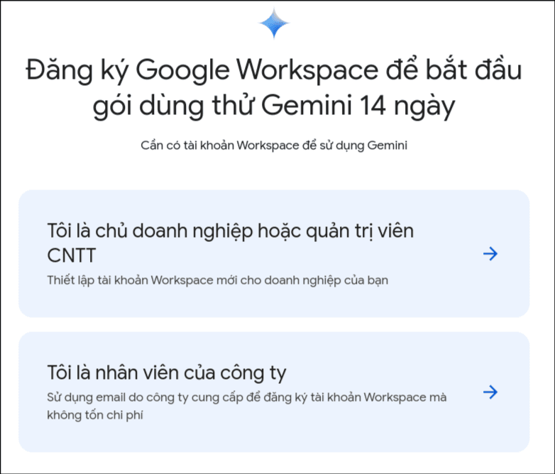 hướng dẫn đăng ký google workspace miễn phí 1