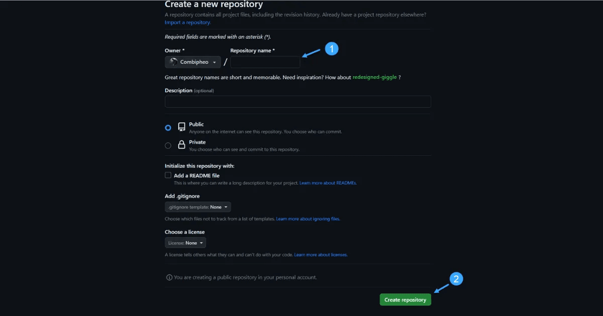 hướng dẫn dẩy code lên github bằng terminal 2