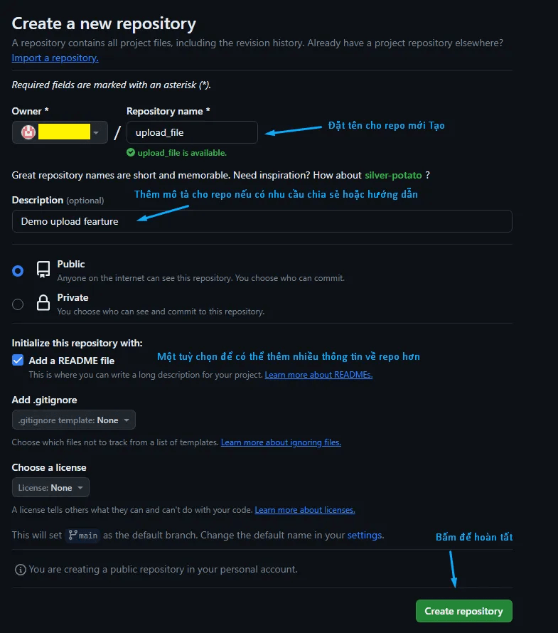hướng dẫn dẩy code lên github từ visual studio code 3