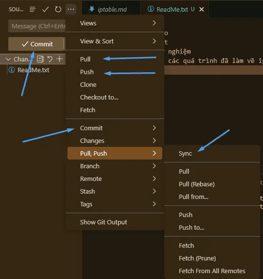 hướng dẫn dẩy code lên github từ visual studio code 6