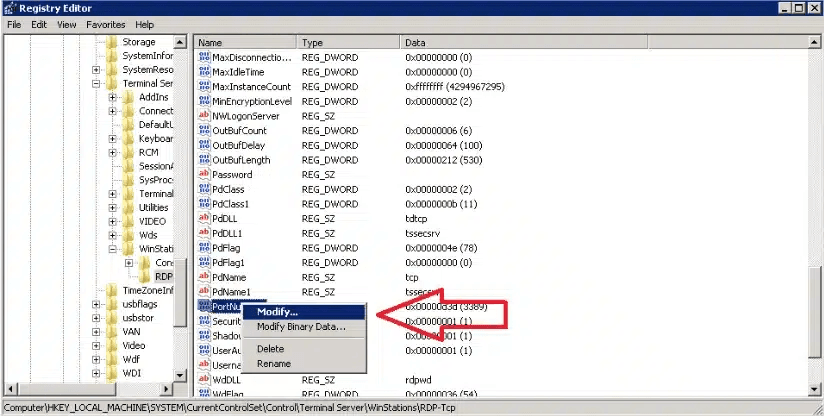 hướng dẫn đổi port remote desktop trên hệ điều hành windows 2