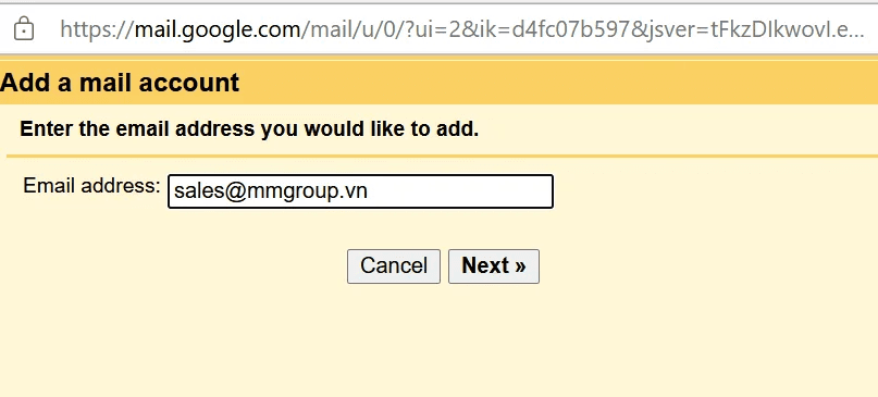 hướng dẫn gửi nhận email theo tên miền trên gmail 3