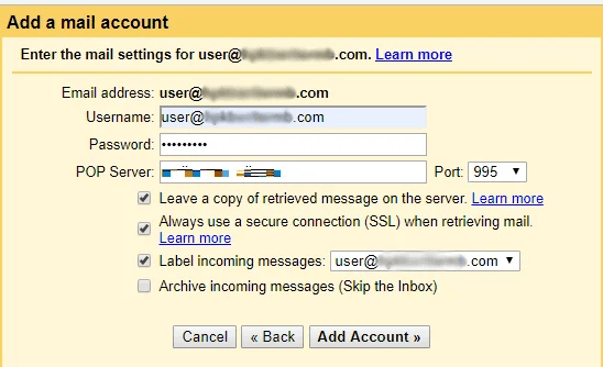 hướng dẫn gửi nhận email theo tên miền trên gmail 4