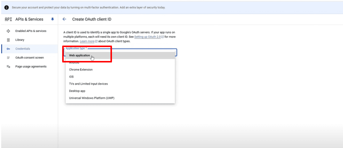 hướng dẫn kết nối n8n đến google cloud apis 17