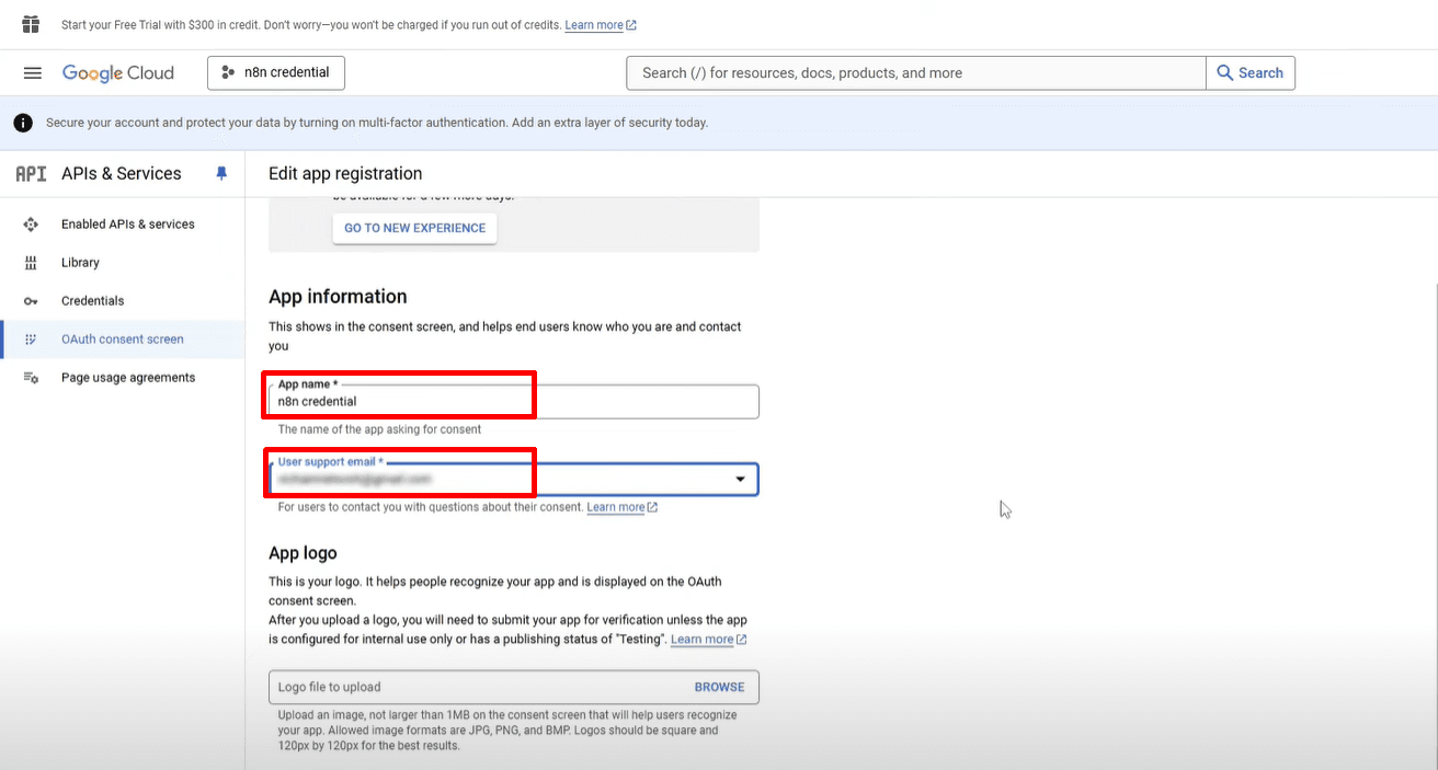 hướng dẫn kết nối n8n đến google cloud apis 9