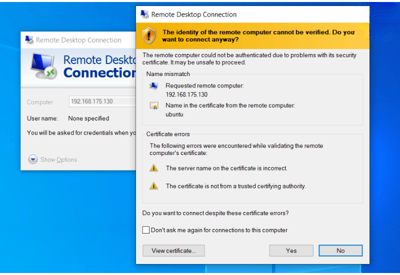 hướng dẫn kết nối remote desktop cho vps ubuntu 4