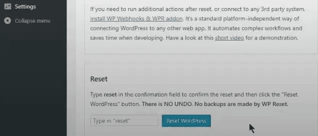 hướng dẫn reset wordpress về mặc định ban đầu bằng plugin 2