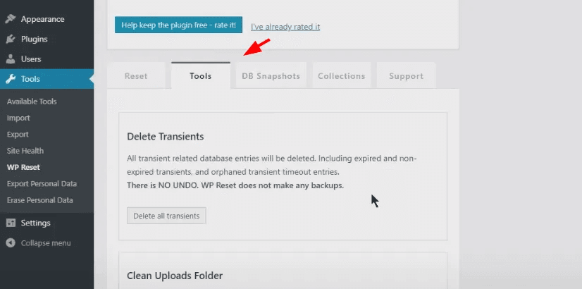 hướng dẫn reset wordpress về mặc định ban đầu bằng plugin 4