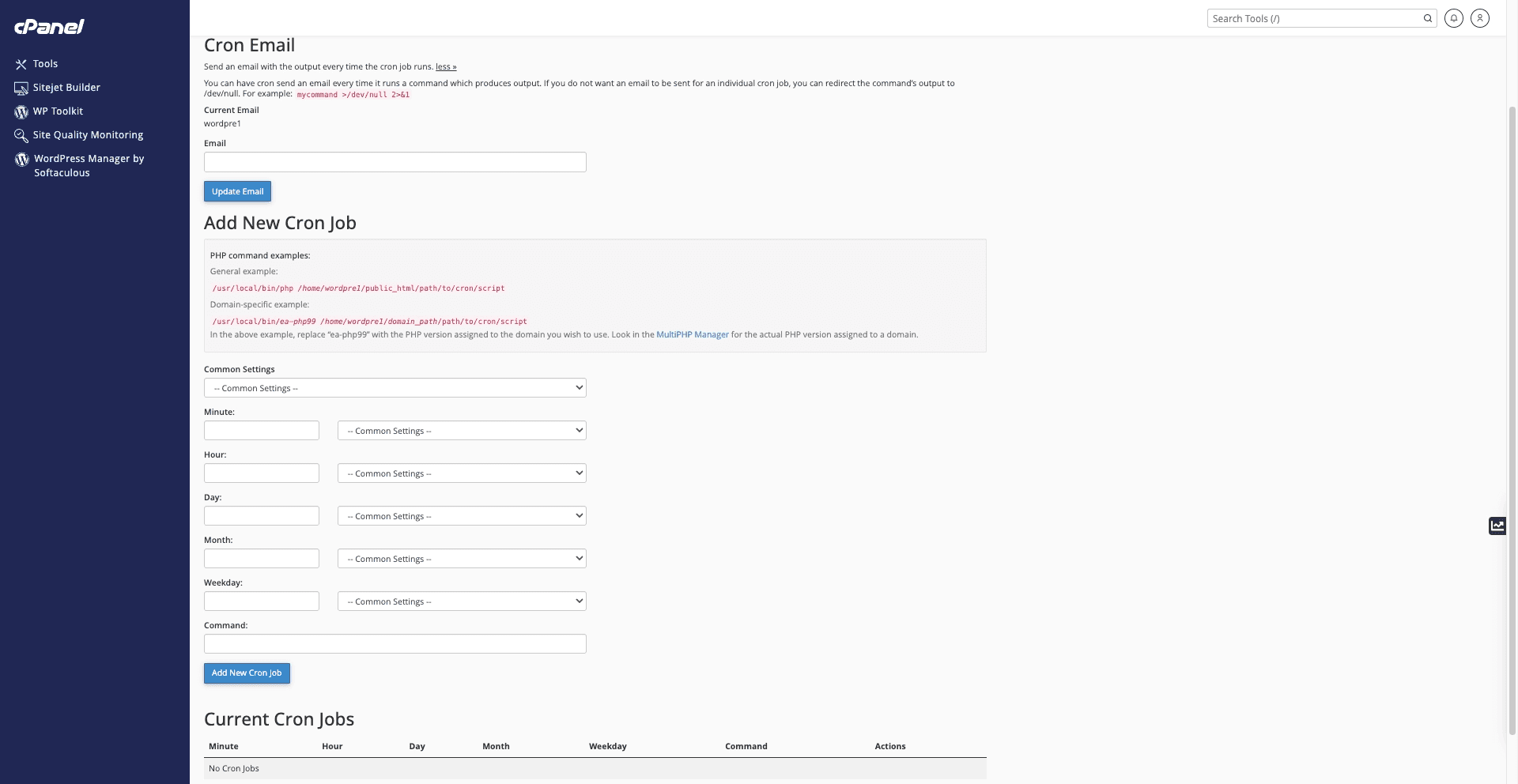 hướng dẫn sử dụng cron jobs trên cpanel 2