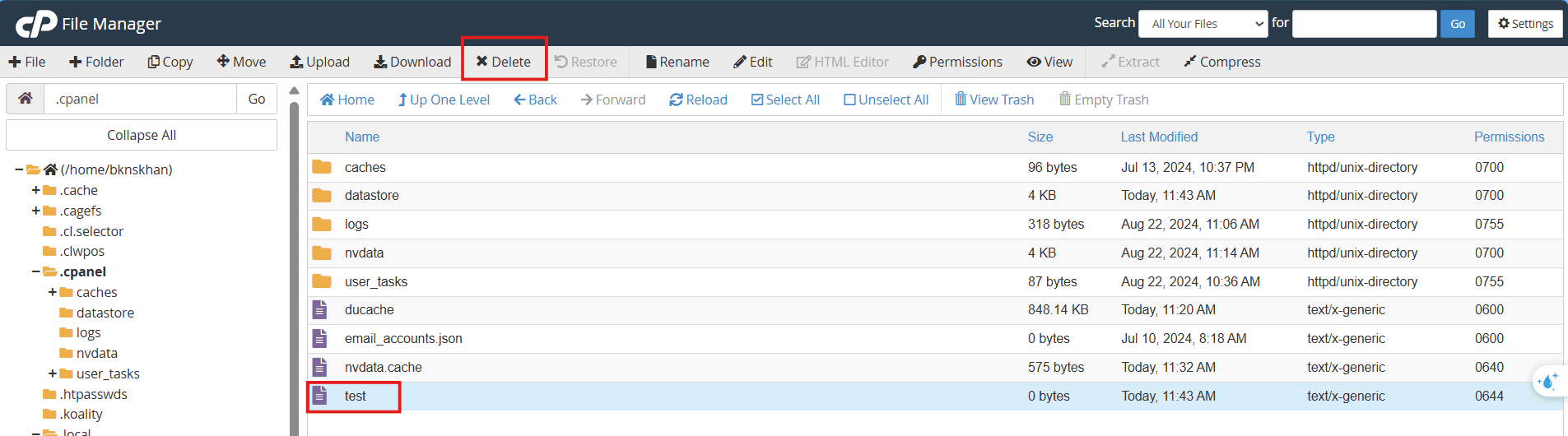 hướng dẫn sử dụng file manager trên cpanel hosting 13