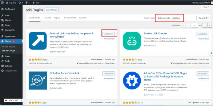 hướng dẫn sử dụng link nofollow trên website wordpress 6