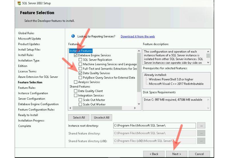 hướng dẫn tải và cài đặt sql server 2022 7