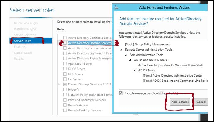 hướng dẫn tạo domain trên windows server 2012