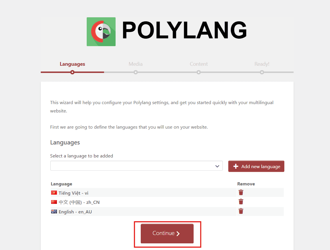 hướng dẫn tạo một website wordpress đa ngôn ngữ với polytang 6