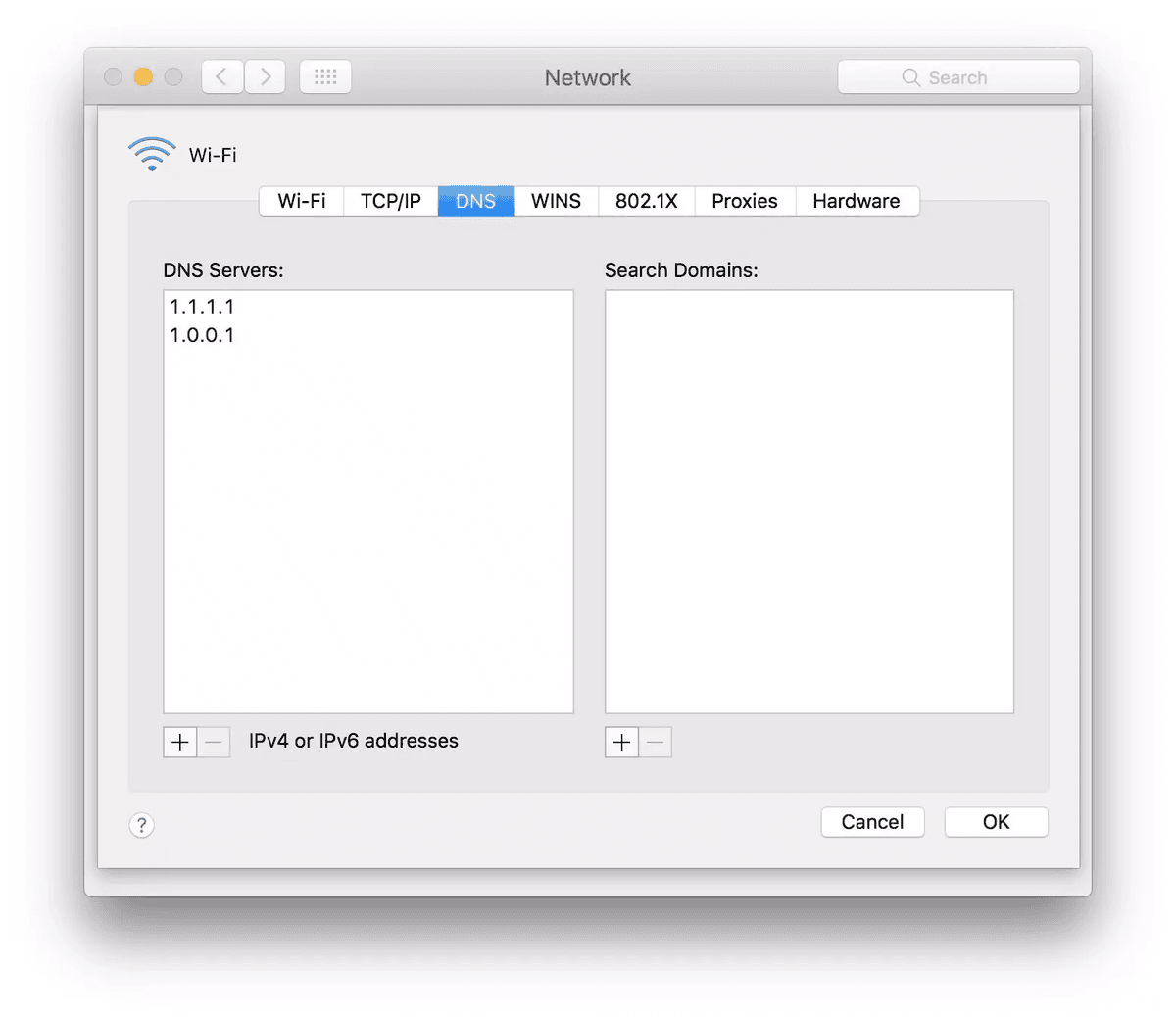 hướng dẫn thay đổi dns 1.1.1.1 4