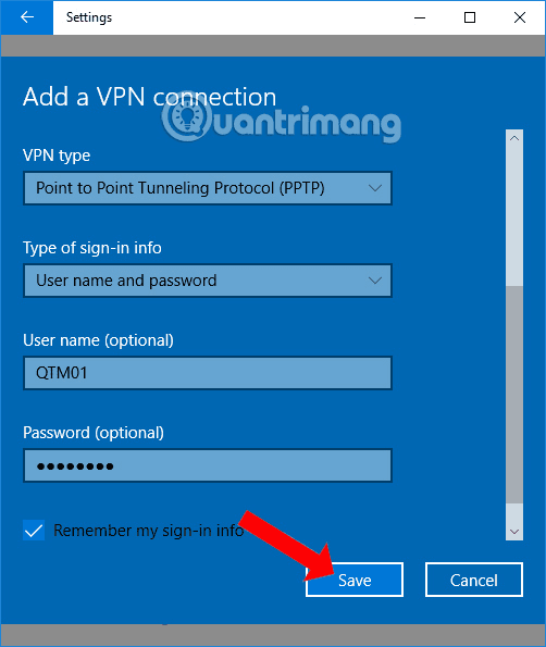 hướng dẫn thiết lập mạng riêng ảo trên windows 10