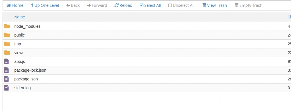 hướng dẫn triển khai source nodejsnextjs trên hosting cpanel 9