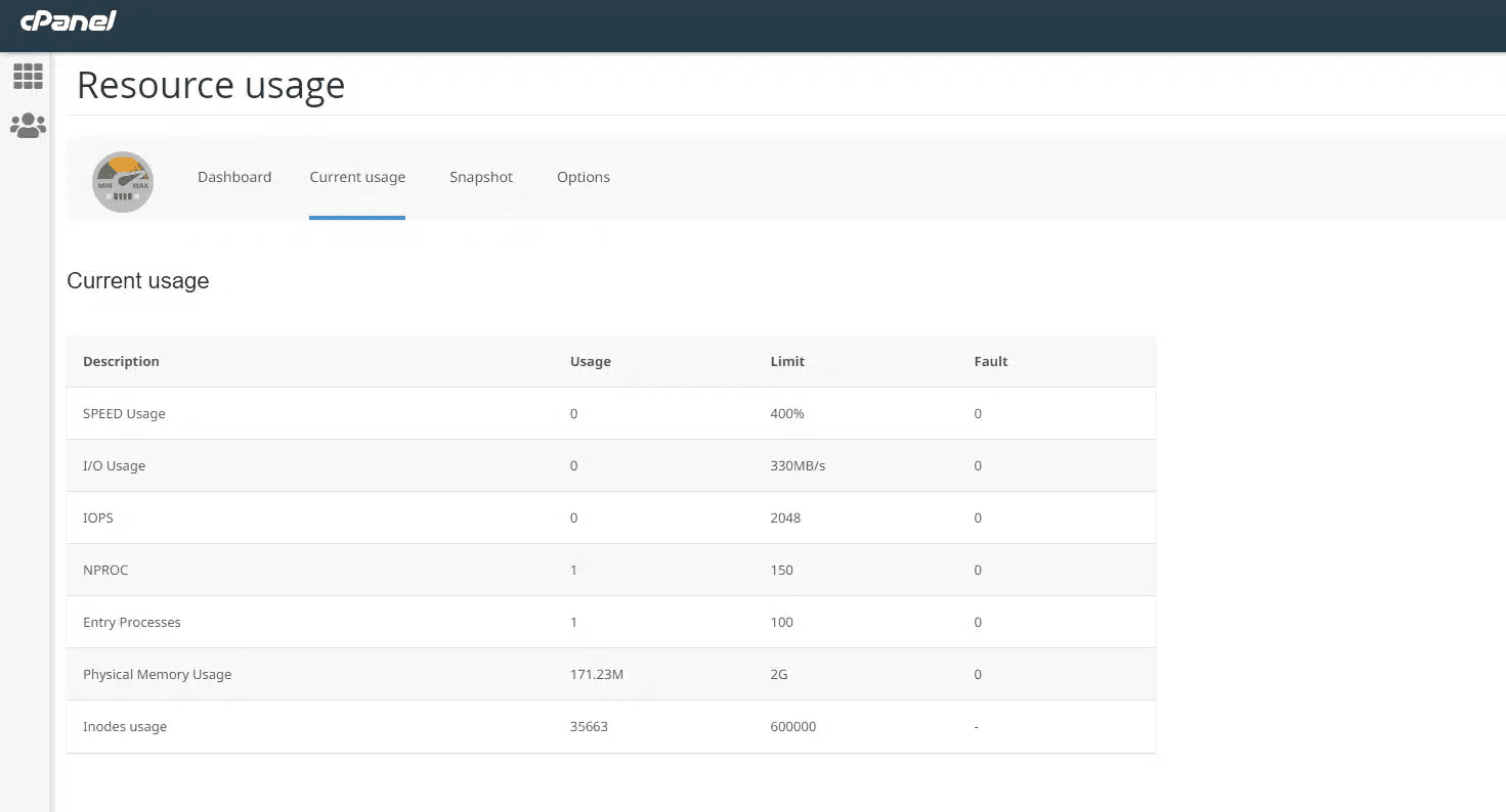 hướng dẫn xem tài nguyên sử dụng trên cpanel hosting 3