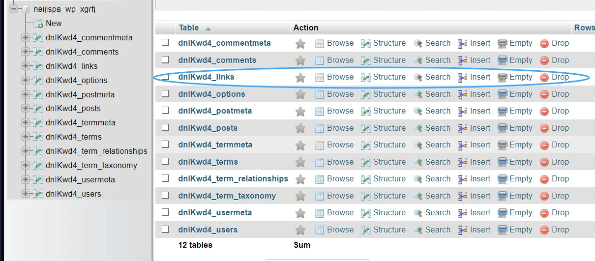 hướng dẫn xóa dữ liệu table database trong phpmyadmin 3