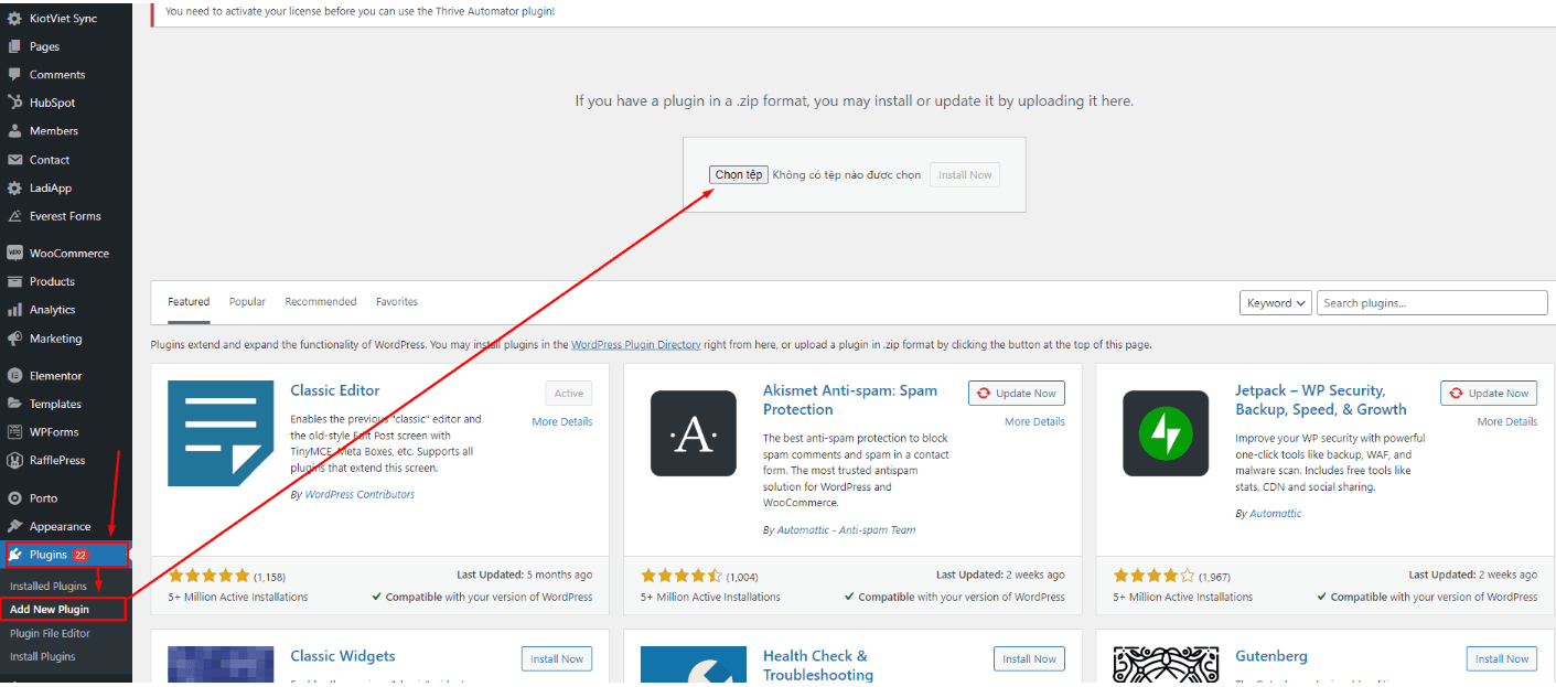 hướng dẫn xuất bản ladipage lên nền tảng wordpress 1