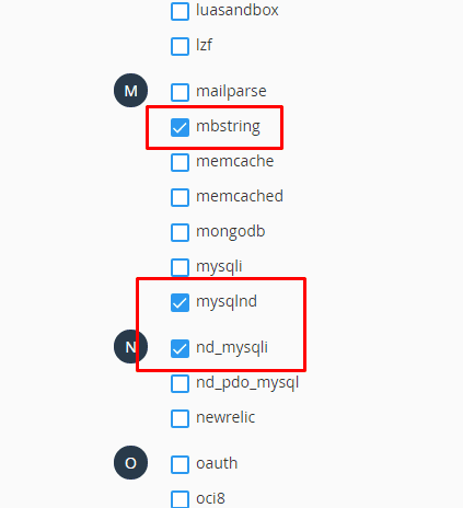 kiểm tra extension mysql trên php được bật hay chưa 4