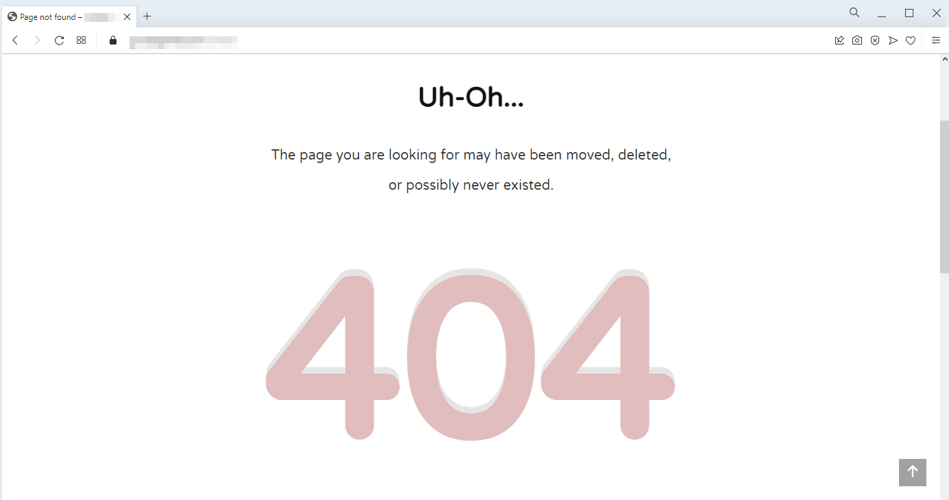 lỗi 404 not found error