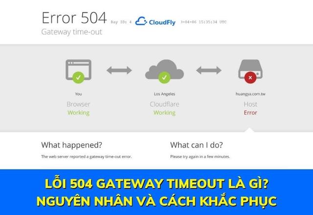 Lỗi 504 Gateway Timeout Là Gì? Nguyên Nhân Và Cách Khắc Phục