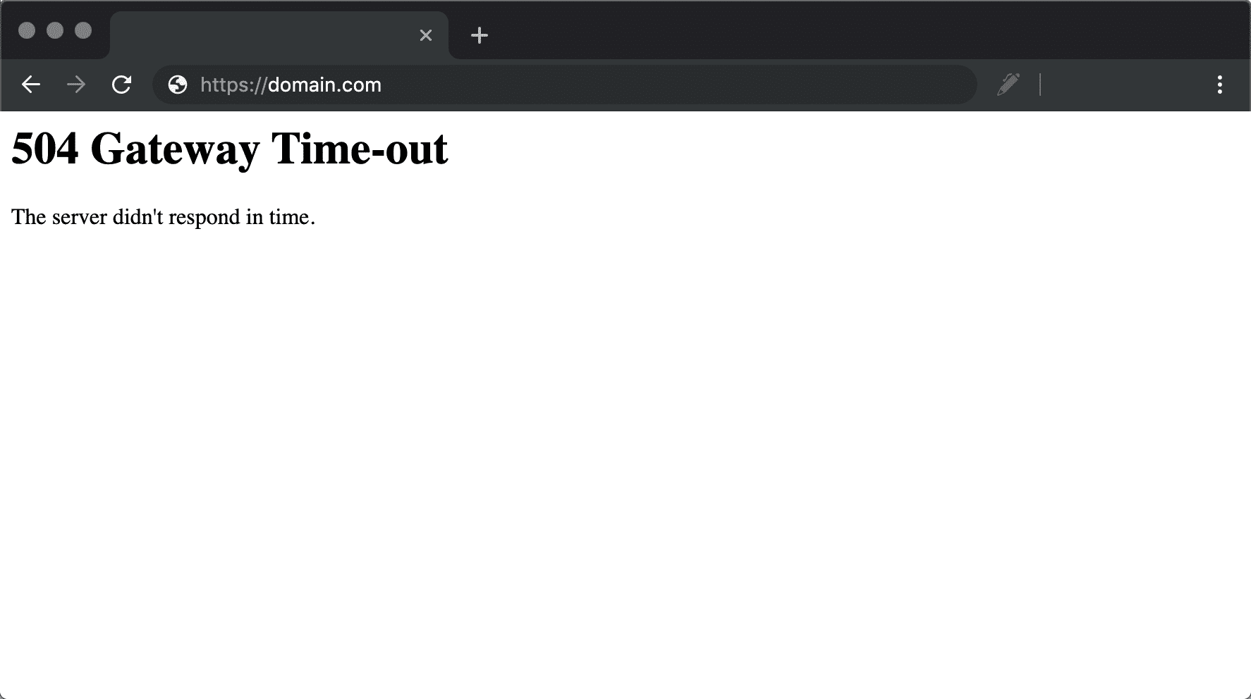 lỗi 504 gateway timeout