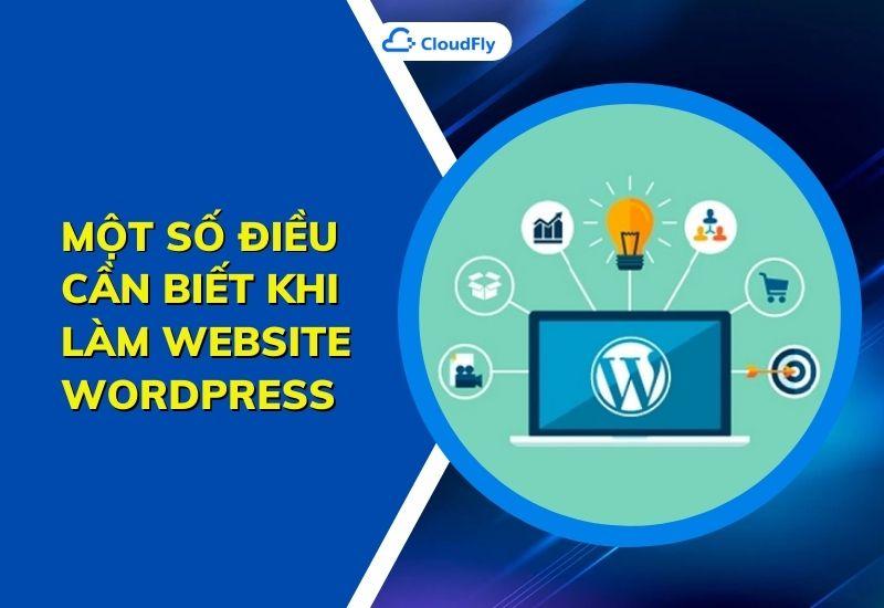 một số điều cần biết khi làm website wordpress