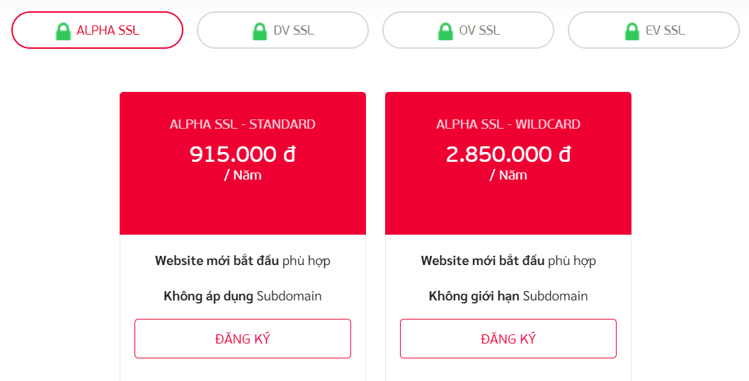nhà cung cấp chứng chỉ ssl giá rẻ viettel idc