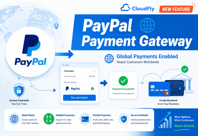 CloudFly ra mắt cổng thanh toán Paypal