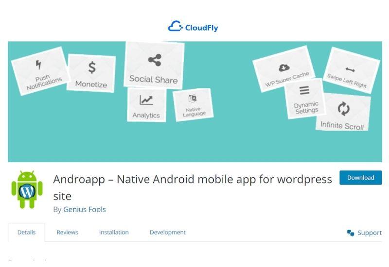 plugin chuyển đổi trang web wordpress thành app...