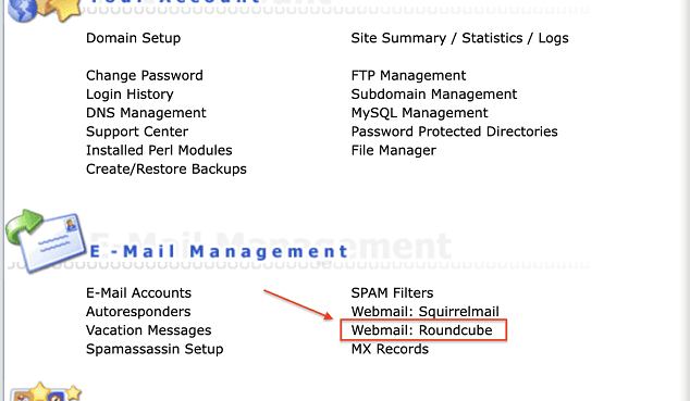 sử dụng webmail roundcube