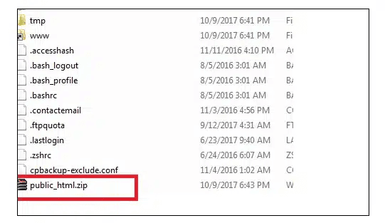 tải dữ liệu lên hosting mới 1