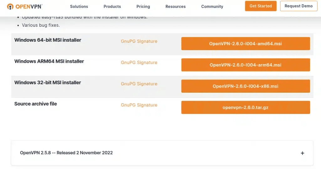 tải openvpn về vps windows