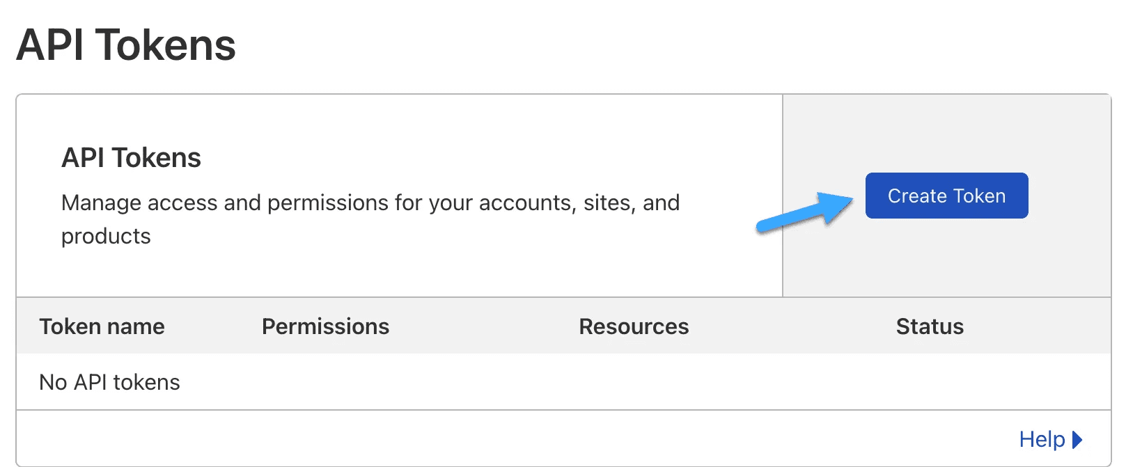 tạo api tokens và api key trên cloudflare 2