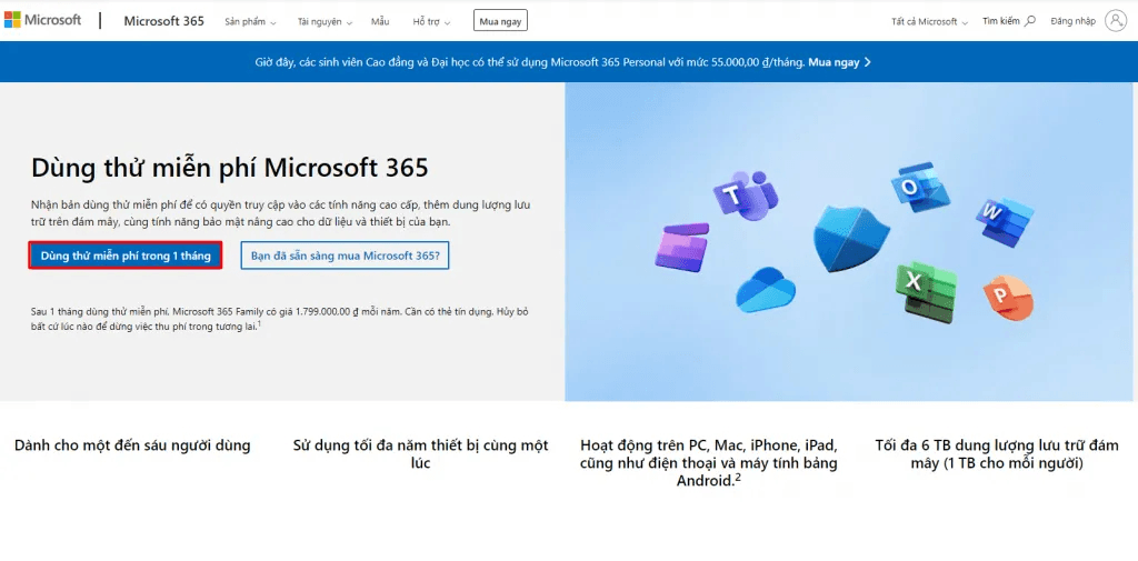 tạo email doanh nghiệp miễn phí với microsoft